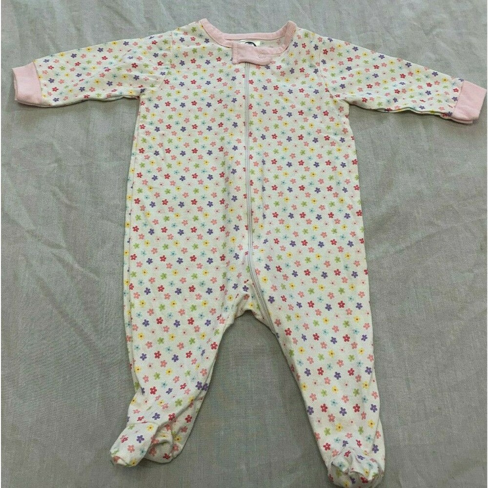 GERBER GIRLS COTTON ONE PIECE ROMPER OUTFIT SIZE 0-3 MONTHS